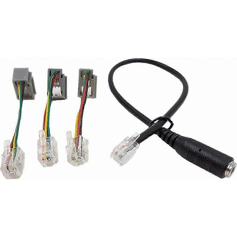 Câble adaptateur audio 3,5 mm pour téléphones IP, câble adaptateur RJ9 4P4C vers casque pour smartphone (1/5)