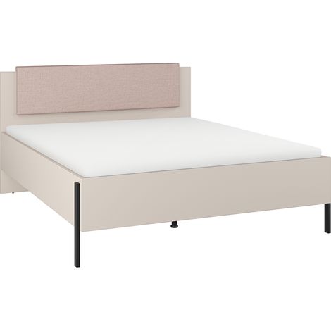 Lit 160x200 sommier inclus Bérénice Cachemire