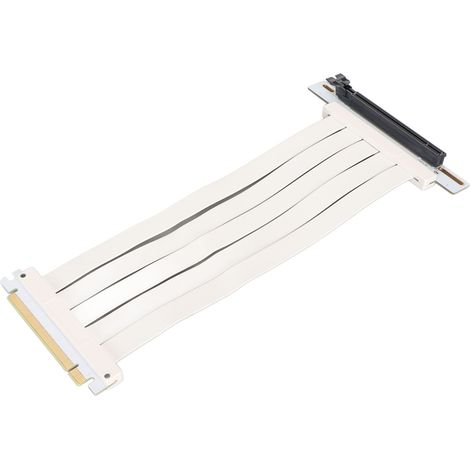 Câble d'extension blindé PCIe 4.0 x16 pour carte graphique, compatible avec les RTX 4090 et RX 6950XT. 25 cm. (1/5)