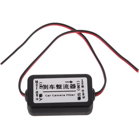 Redresseur de Caméra de Recul pour Voiture Léger Installation Facile Filtre à Condensateur en Plastique et Cuivre Compatible Navigation et Rétroviseur Caméra (1/5)