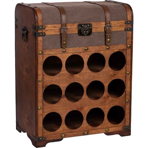 Baul botellero de madera 45x28x59h cm (1/5)