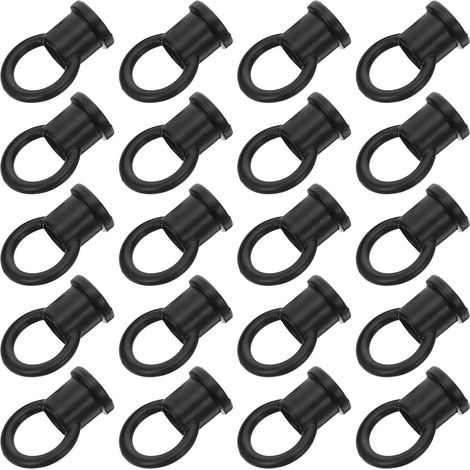 20 crochets à vis M10 fer noir pour luminaires à visser (1/5)