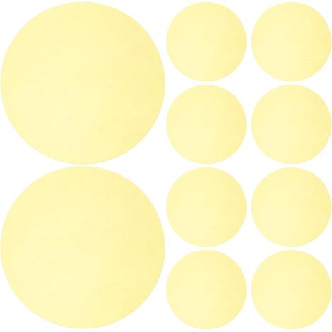 15 Pièces Filtres de Couleur pour Éclairage de Scène Ronds Autocollants en Pet, 4,7 Pouces, Jaune, pour Spots LED et Downlights, Maison et Salon (1/5)