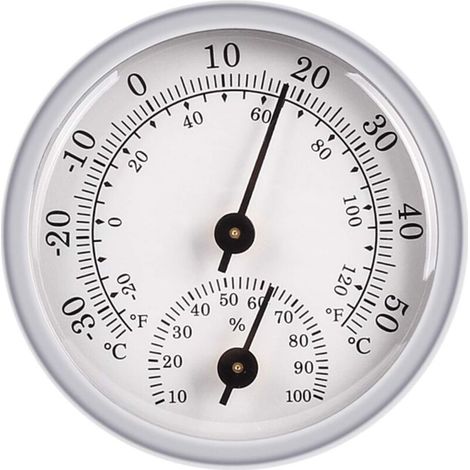UlisemHygromètre Thermomètre, Capteur D'Humidité Moniteur Détecteur Mesures, Thermomètre Analogique Utilisé Dans un Environnement Humide de Terrasse Intérieure/Extérieure (1/4)