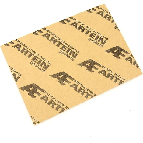Lámina de cartón para juntas Artein de 195x475 mm, resistente al aceite.