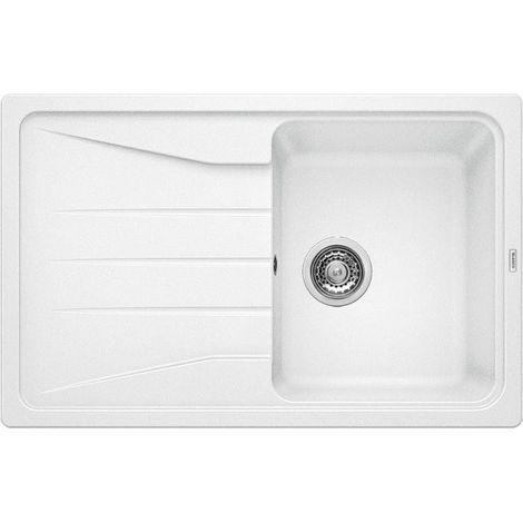 Evier à encastrer BLANCO SONA 45 S Blanc - Vidage manuel (1/5)