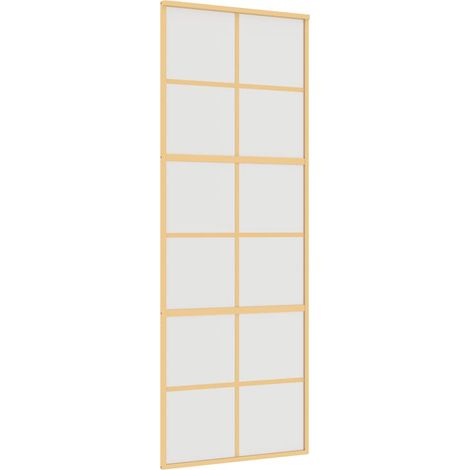 Maison Exclusive - Schiebetür Golden 76x205 cm Matt ESG-Glas und