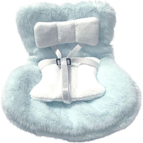 Siège Pour Poupée - Support Ventilation Voiture Et Pied Bureau - Coussin Peluche Doux - Dimensions 15 x 12 x 6 cm - 1 Pièce