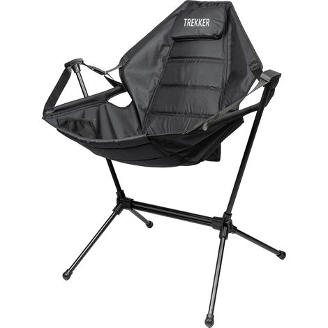 Trekker Campingstuhl Premium, schwarz - max 150kg (1/5)