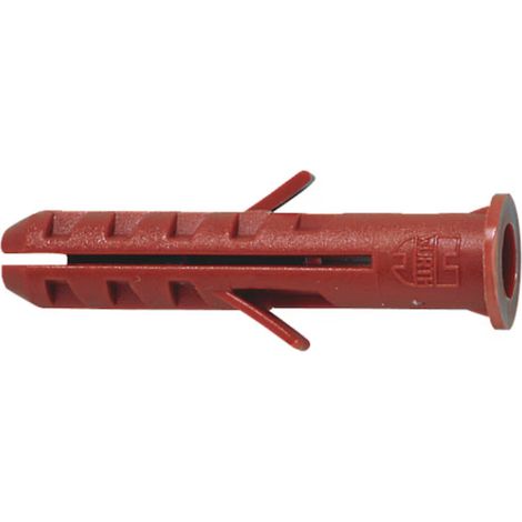 100 chevilles nylon master 8X40 W-MR avec collerette de sécurité contre la torsion renforcées, haute résistance à la dégradation, Pour les fixations légères, Wurth