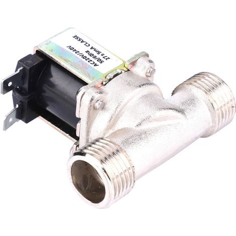 AC220/240V G1/2 NC Elektrisches Magnetventil aus Messing, normalerweise geschlossen, Wassereinlassventil (1/5)