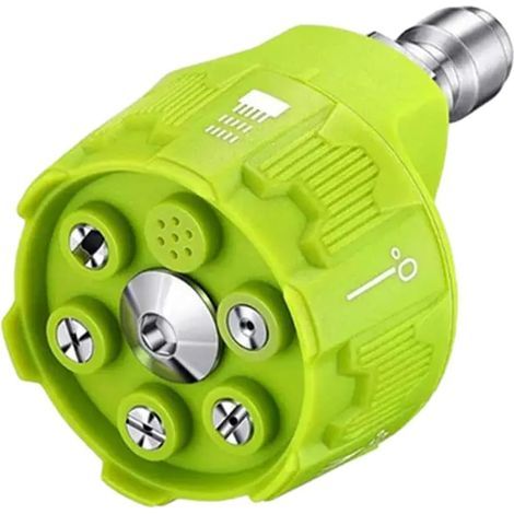 CSPARKV Buse de pulvérisation multifonction 6 en 1 pour nettoyeur haute pression max 3500 psi – Accessoires de nettoyeur haute pression portables, embouts de connexion de 6,35 mm pour sol, terrasse (1/5)