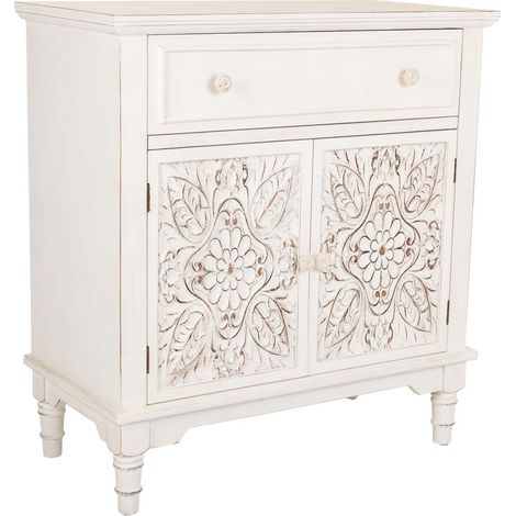 Recibidor de madera blanco 73x36.5x78 (1/5)