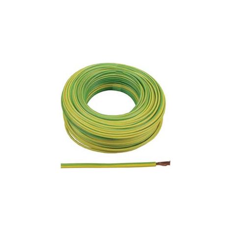 CAVO ELETTRICO UNIPOLARE ANTIFIAMMA GIALLO/VERDE- - 1x mmq.1,5 colore giallo/verde - 100 mt