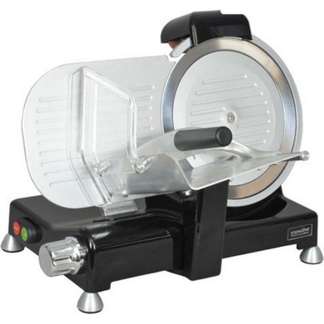 Kitchen Chef KCPTR250N affettatrice elettrica nera 25,5 cm