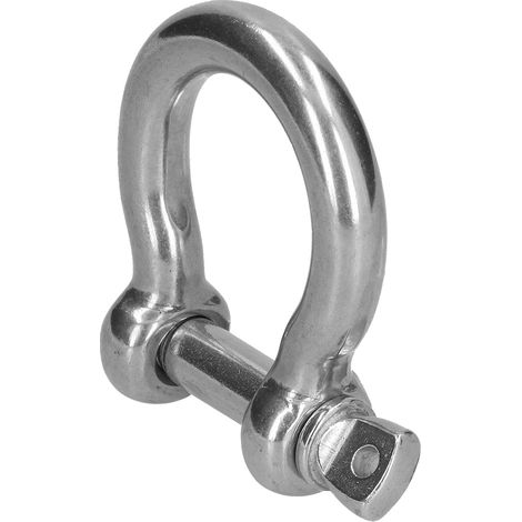 Manille d'ancrage à vis en forme d'arc, en acier inoxydable 304, connecteur pour chaîne et câble, outil de levage, 10 pièces M6