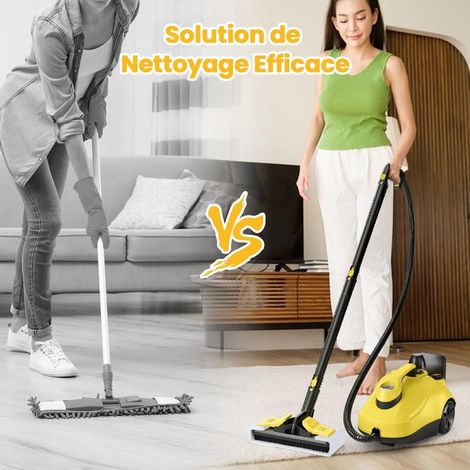 Nettoyeur vapeur 2000 W, 5 bars, réservoir 1,8 L, jusqu'à 160°C, pour sols, vitres, cuisine et tissus (1/5)