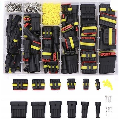 Connecteur Electrique Etanche - 622 Pièces - Pour Câble 0 5 À 1 5 mm² - Température -40 À 125 °C - Courant 14 A - 24 V - Polyamide 6 6 (1/5)