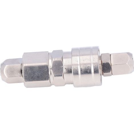 Raccord Auto-Bloquant Pneumatique en Acier Inoxydable - Connexion Instantanée pour Tuyau de 8mm (SP+PP20) (1/5)