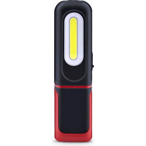 Wiederaufladbare LED-Arbeitsleuchte, 2-in-1-Inspektionslampe mit 360-Grad-Drehung und 5 W COB-LED-Taschenlampe mit Magnetfuß und Haken für Zuhause, Werkstatt, Camping, DIY-Beleuchtung