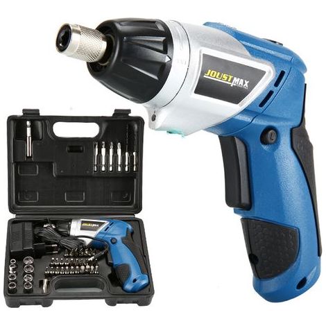 Tournevis sans fil 4 V - 42 embouts de vis, porte-embout magnétique, câble de chargement et sac de rangement inclus (1/4)