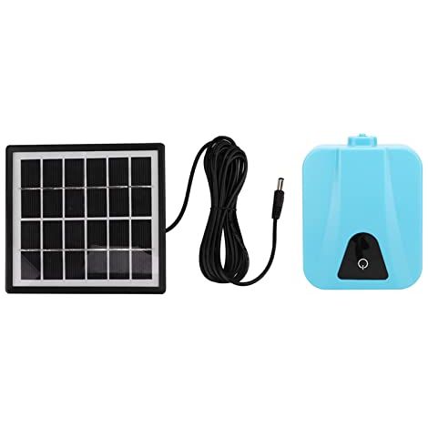 Aérateur Solaire de Bassin, AP003 Pompe à air solaire AC/DC double usage Aérateur d'aquarium Aérateur de Pêche avec Tuyau Pierre à Air Aérateur solaire/Oxygénateur pour aquariums (1/5)
