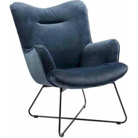 Fauteuil gris velours élégance et confort optimal - Gris nuancé de douceur et d'élégance