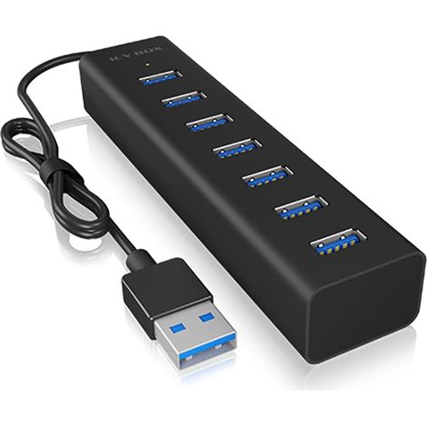 ICY BOX IB-HUB1700-U3 7 Port USB 3.0 Hub Datenverteiler/Umschalter