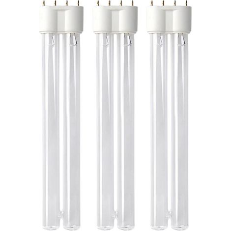 55 Watt UVC Ersatzlampe für Wasserklärer mit 2G11 Sockel 3er Set