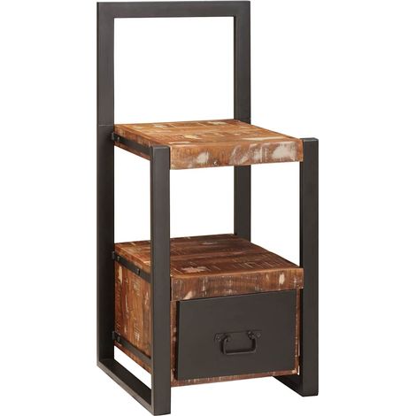 Valet Stand Multicolour 40 x 40 x 90 cm Solid Reclaim wood vidaXL (1/5)