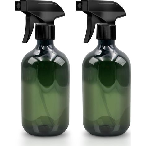 2 x 500ml Empty Spray Bottles for Plants and Cleaning Home, Garden, Hairdresser(Green) (1/5)