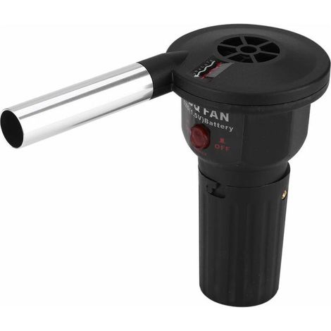 Souffleur de Barbecue Electrique Ventilateur de Barbecue Portable Alimenté par Batterie(non incluse) pour Pique-niques Barbecue en Plein Air (1/5)