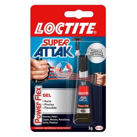 COLLA 'SUPER ATTAK POWER FLEX' 3 gr - LOCTITE