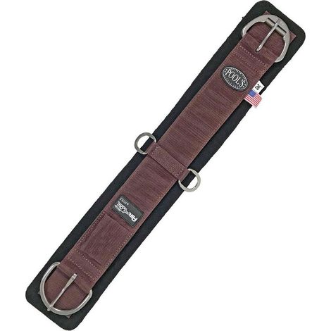30" = 76 cm, Noir: Sangle de sangle Western Pool modèle tearjaw en néoprène avec système de ventilation AirFlow et boucles en acier inoxydable avec rouleau