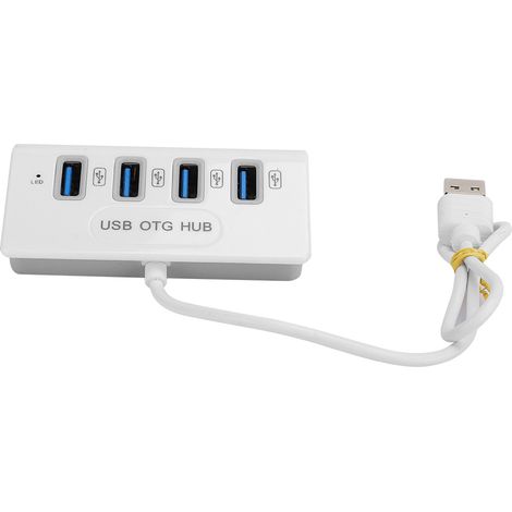 4-in-1 USB 2.0 Hub-Dockingstation mit USB-C- und Micro-USB-Anschlüssen für Laptops (1/5)