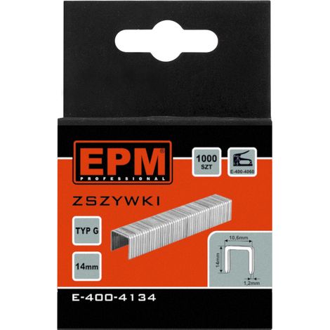 Grapadoras tipo G, 1000 unidades, 10,6 mm x 1,2 mm, 14 mm - E-400-4134 (1/5)