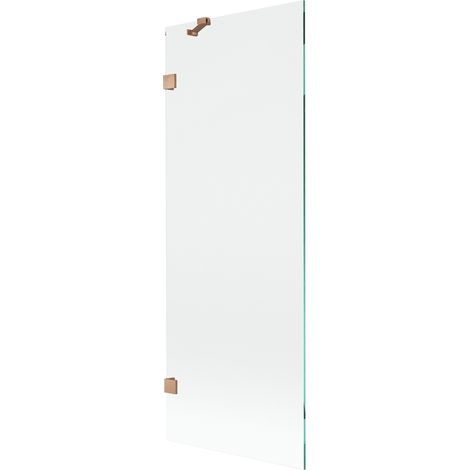Mexen Lunar paroi de baignoire à 1 panneau 70 x 150 cm, transparent, cuivre brossé - 897-070-000-65-00 (1/5)