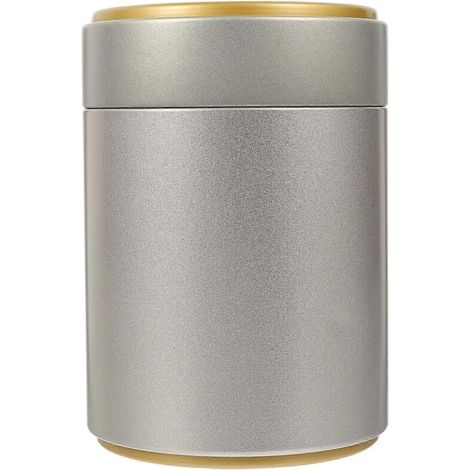 Boîte à thé décorative en fer-blanc avec couvercle hermétique, contenant à thé étanche à l'humidité (1/2)