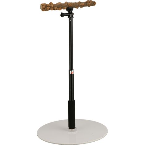 Perchoir réglable, portable et détachable pour perroquet, support de jeu pour intérieur, extérieur et voyages (1/5)