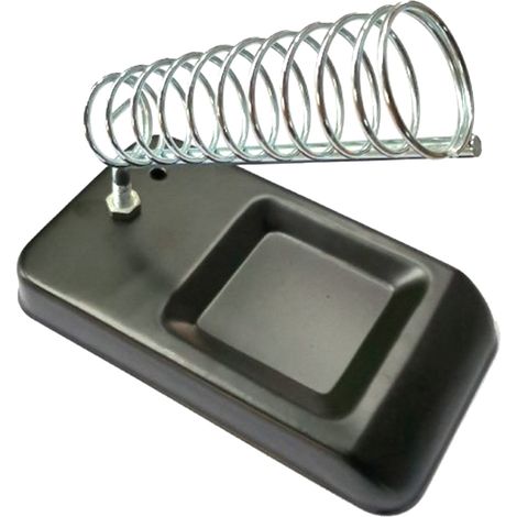 1 fer à souder, support à ressort en acier inoxydable, base en acier moulé, base en métal, bricolage électrique (1/4)