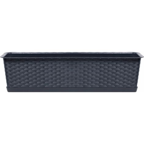 Caja de balcón Ratolla con base ISR600P  Antracita