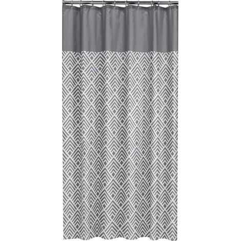 Angoli Rideau de Douche Gris 180 cm (1/4)