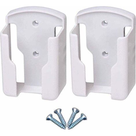 Support de télécommande mural pour systèmes de télévision et de climatisation Boîte de rangement murale pour télécommande univers pour télécommande. blanc. paquet de 2 (1/5)