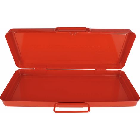 Stahlblechkasten Maße 400x160x52mm Rot
