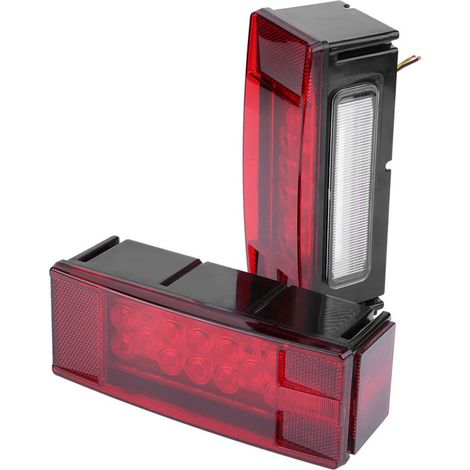 Kit de feux arrière rectangulaires rouges étanches à LED 12V, plus de 80 pouces, pour remorque de voiture,de DEBUNS (1/5)