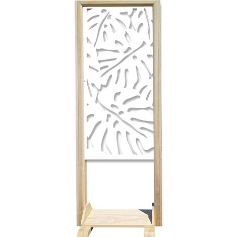 FILODENDRO - Separè - Paravento modulabile - 70x190cm - in Legno e PVC - Colore: bianco (1/4)