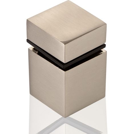 SOTECH Glasbodenträger CUBE II 30 x 30 mm Edelstahloptik, 1 Stück (1/3)