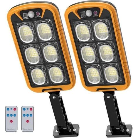 Luce solare per esterni, stile moderno IP66 senza fili, luce solare per esterni con sensore di movimento, faretto LED per esterni da 150 W con 3 modalità di illuminazione, luce 7000 K per giardino/gar (1/4)