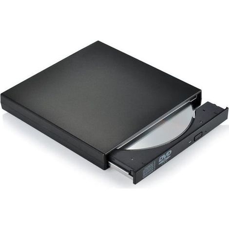 Externer USB 2.0 DVD-R- und CD-RW-Brenner/Leser von XC, kompatibel mit Windows 2000/ME/XP/Vista/Windows 7 und allen Apple Mac-Versionen. (1/5)