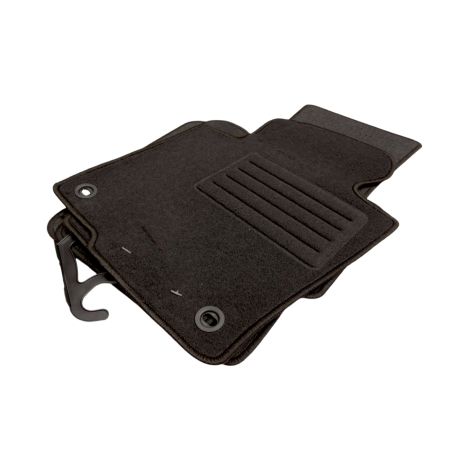 Tapis de sol en moquette pour VW Passat B6 / B7 / 3C (2005-2014) - avec clips de forme elliptique